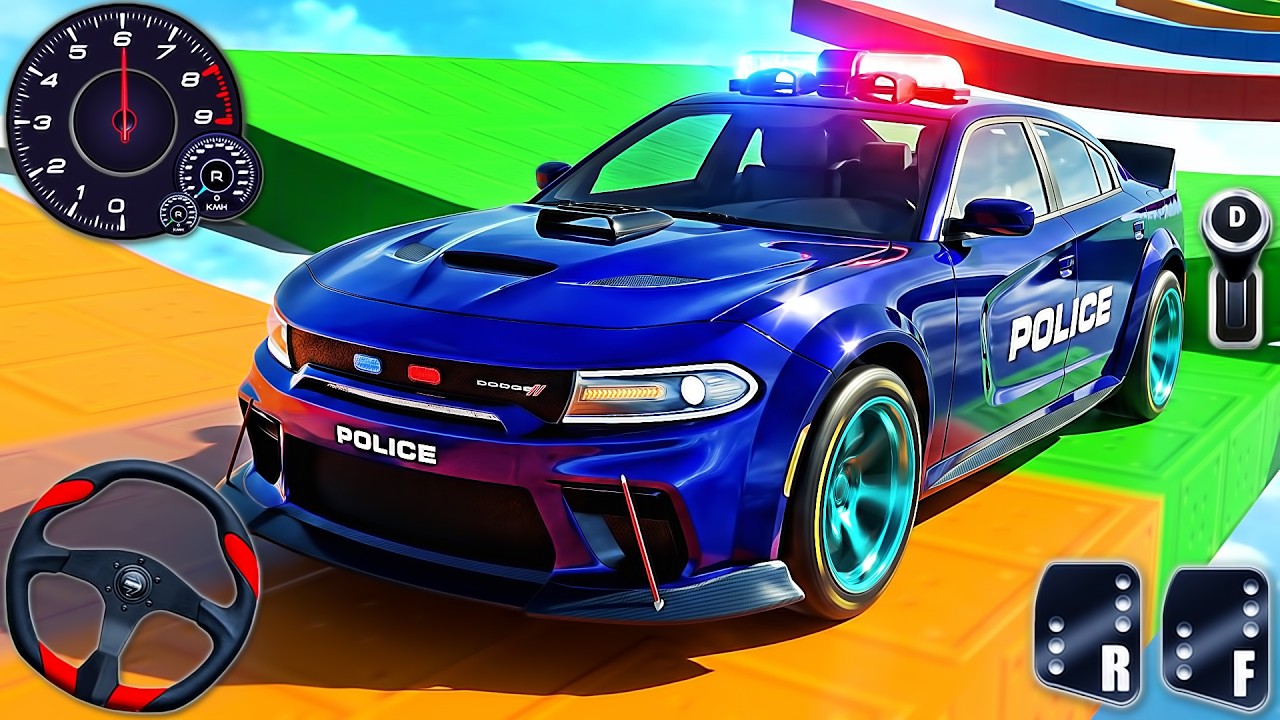 Drive Club MultiPlayer Simulator 3D - Police Car Mega Stunt Ramp Driving - Android GamePlay
