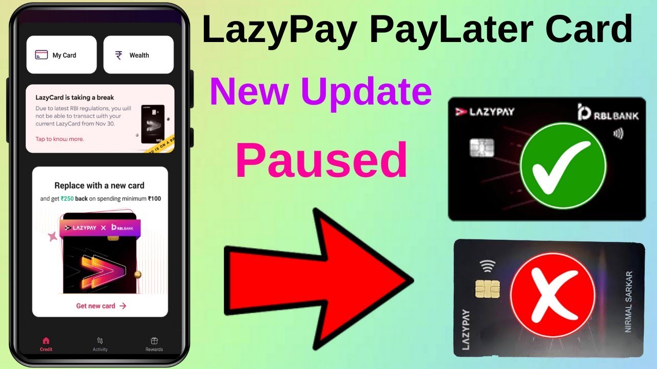 LazyPay PayLater Credit Card Paused Temporarily | LazyPay PayLater Card Band Ho Rahe He