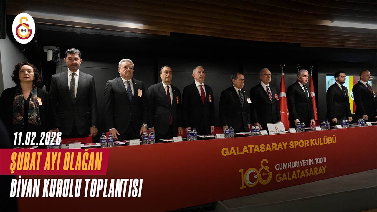 🔴 Galatasaray Spor Kulübü Divan Kurulu Şubat Ayı Olağan Toplantısı