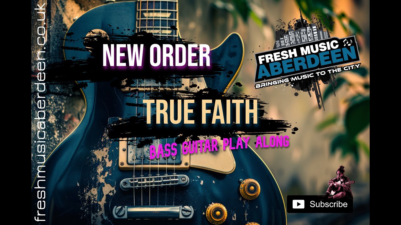 New Order - True Faith (bass) || Guitar Play Along TAB