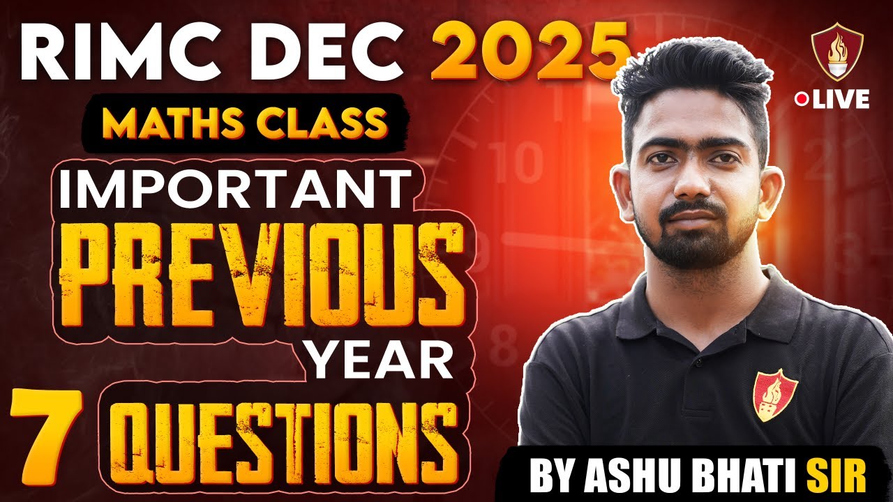 RIMC Online Coaching Classes | Maths | Previous Year Questions