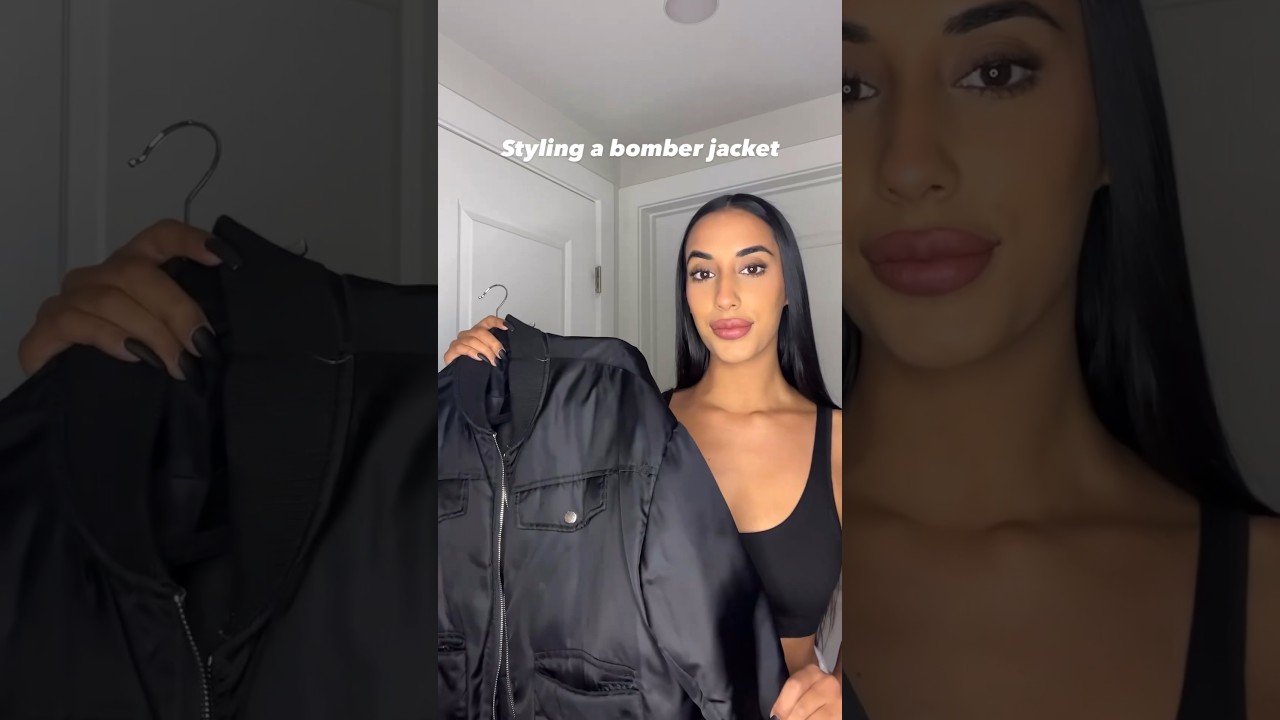 How to style a bomber jacket for fall🍁 #fallfashion #bomberjacket #howtostyle #stylingtips