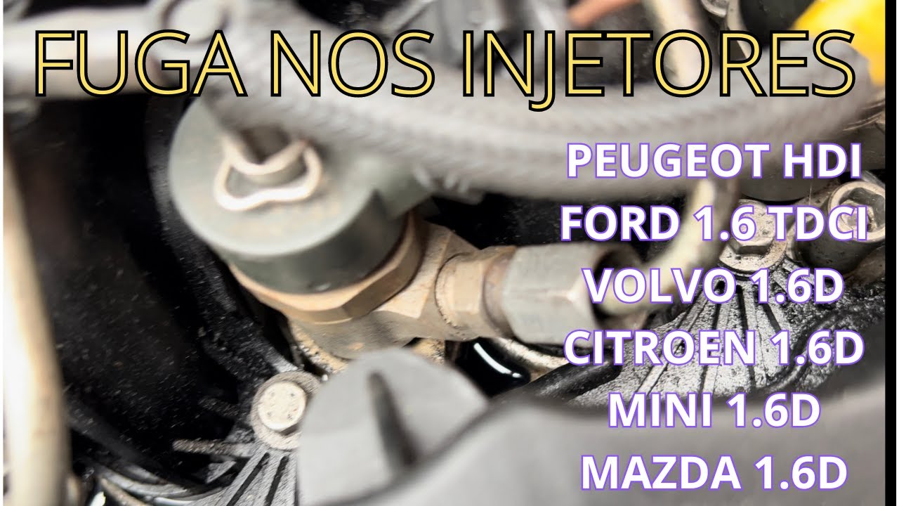 ✅ INJETOR COM FUGA PEUGEOT HDI, FORD TDCI, VOLVO, MINI, CITROEN, MAZDA 🚗🏎️