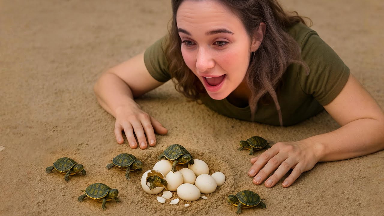 BABY TURTLES HATCHING in MY BACKYARD!