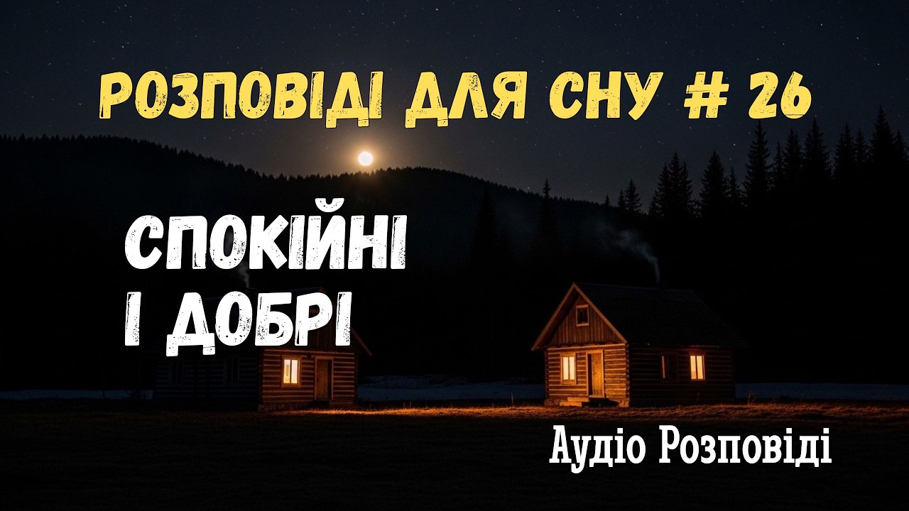 Нічна оповідь для відпочинку. Колискова, яку ніхто не співав.