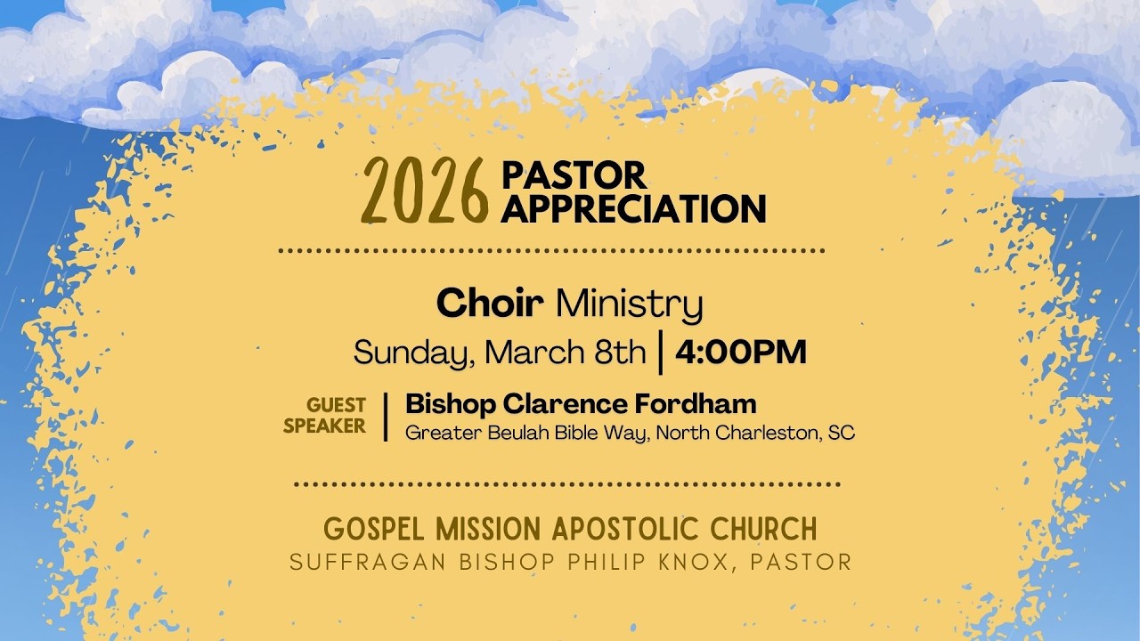 Sunday Service - Pastor Appreciation 2026