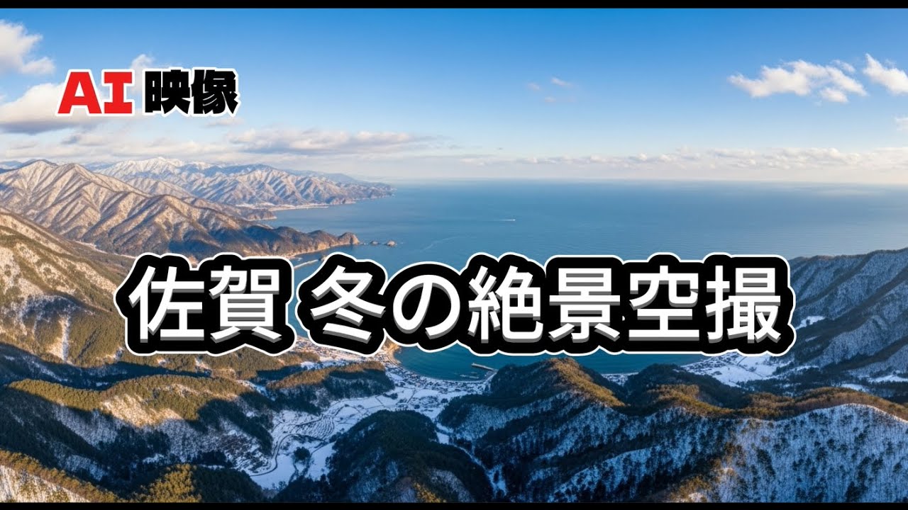 【佐賀県 冬の空撮】静寂と海が描く20の絶景｜AI映像