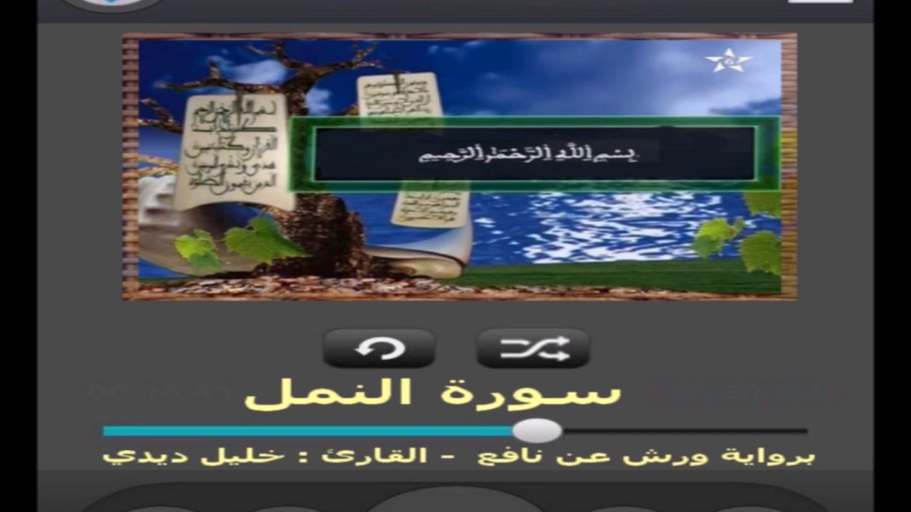 سورة النمل برواية ورش عن نافع القارئ خليل ديدي