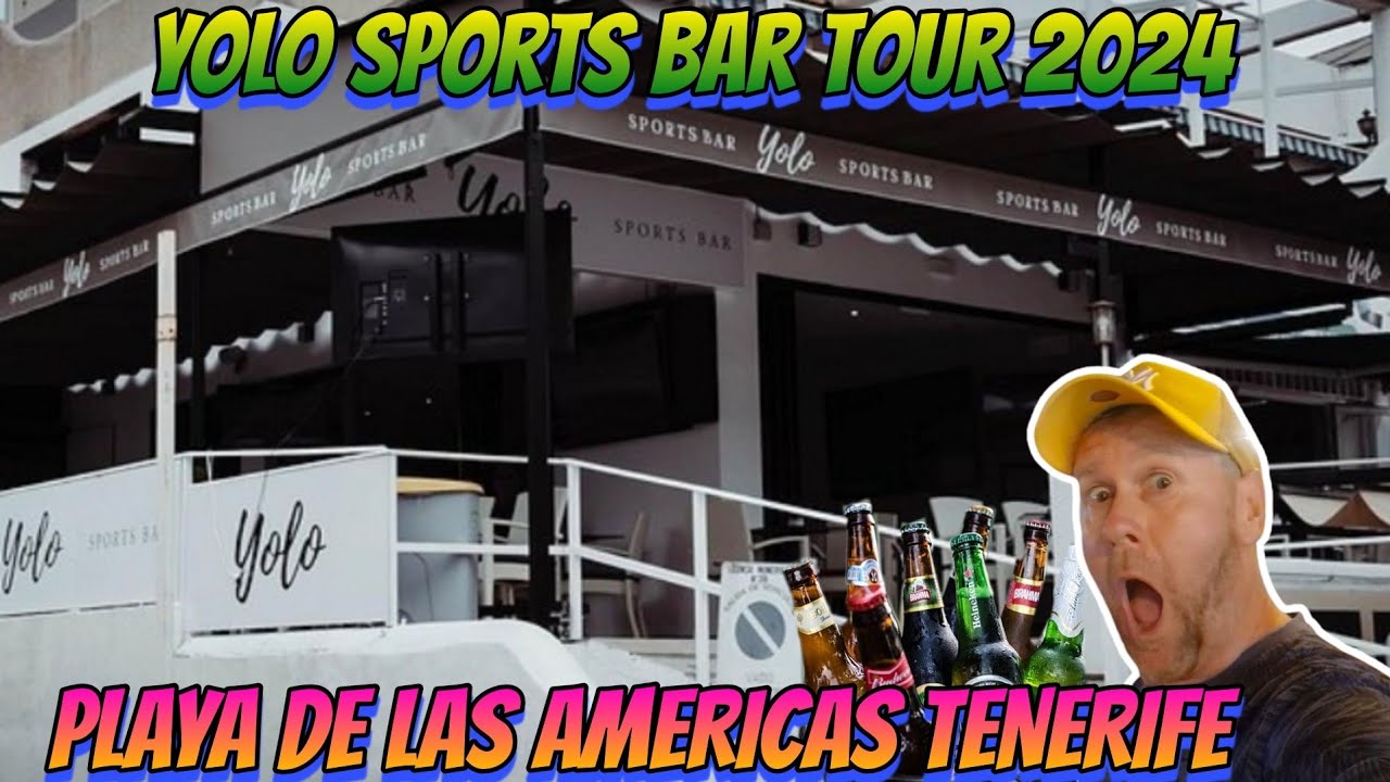 Ultimate Tour of YOLO Sports Bar – Playa de las Américas, Tenerife! 🌴🍹⚽️