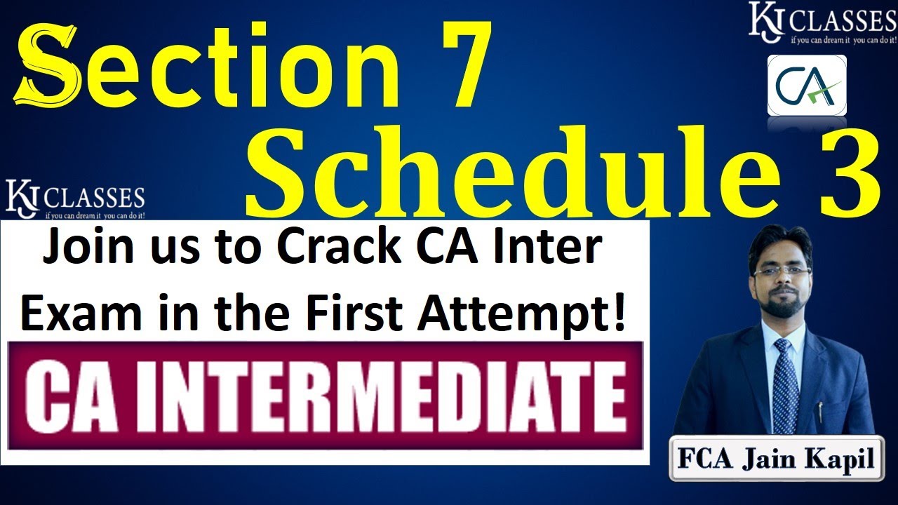 GST के schedule में क्या है ? || GST USERS जरूर देखे !  ||  Section 7 (Schedule 3)  || CA KAPIL JAIN