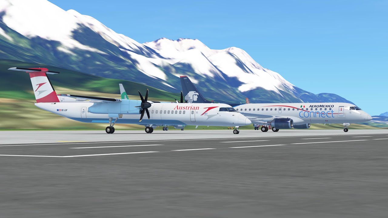 🎄32 Minutes of Plane Spotting at Innsbruck International Airport (LOWI) - Infinite Flight 🎄