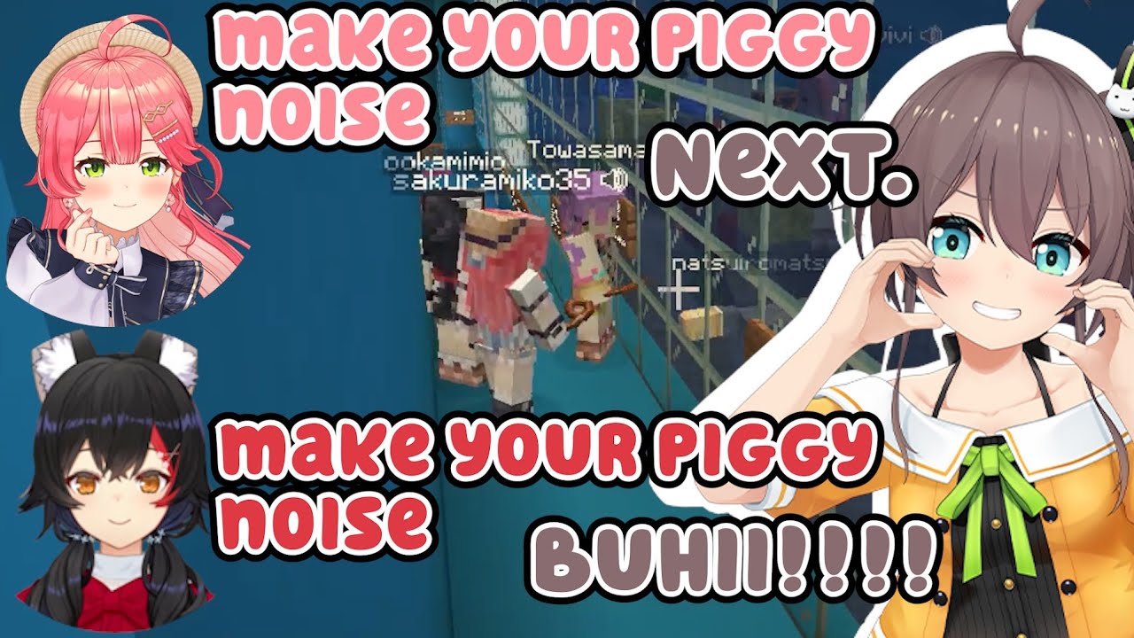 Matsuri Refuses to Respond to Miko in AZKi’s SuMmer House w【Eng Sub Hololive】