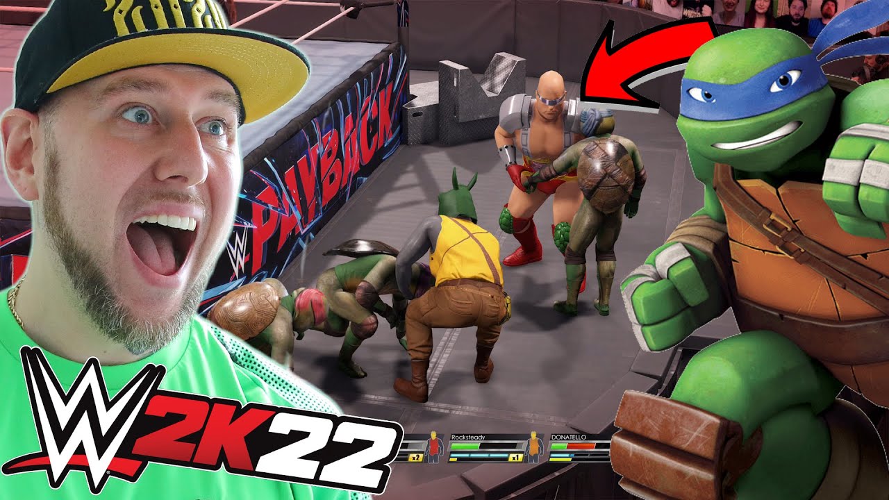 WWE 2K22 | Teenage Mutant Ninja Turtles First BLOOD Elimination Match
