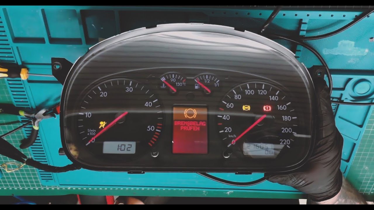 Tacho Reparatur  Pixelfehler VW T4 / Bora Defektes MFA Display