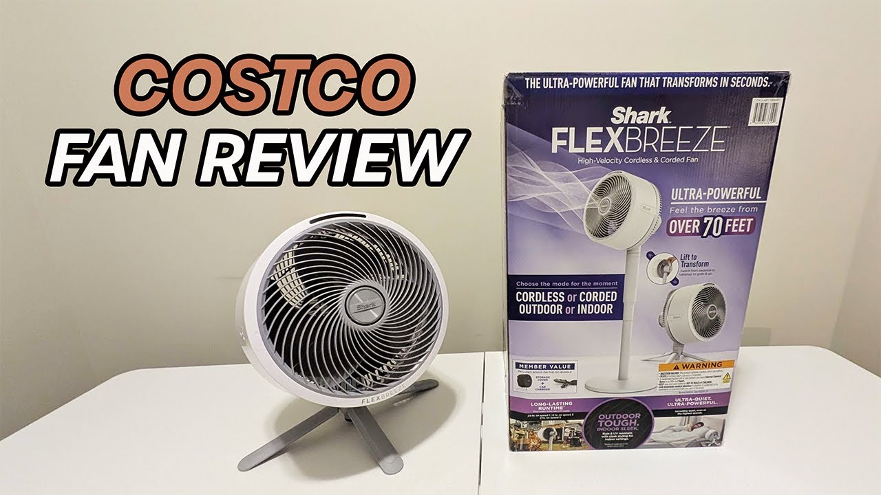 Costco Shark FlexBreeze Cordless & Portable Fan Review | Wind Comparison Test | Indoor & Outdoor Air