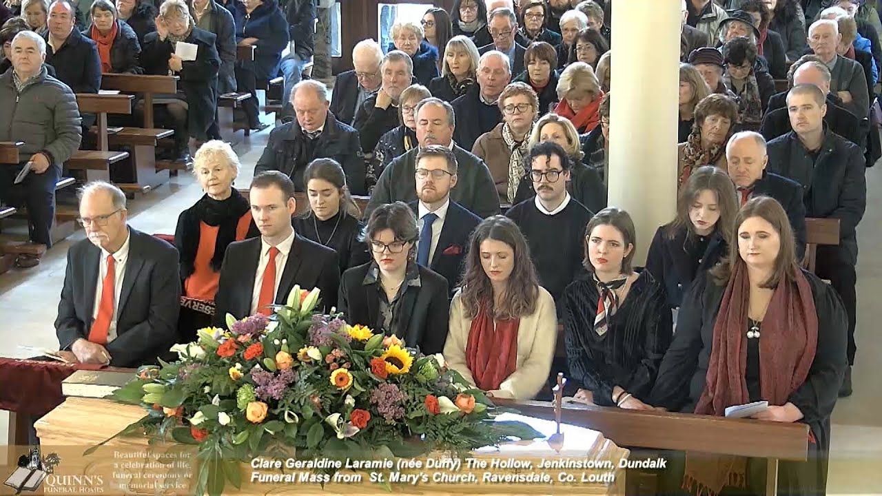 Clare Geraldine Laramie The Hollow, Jenkinstown, Funeral Mass from  St. Mary's Church, Ravensdale