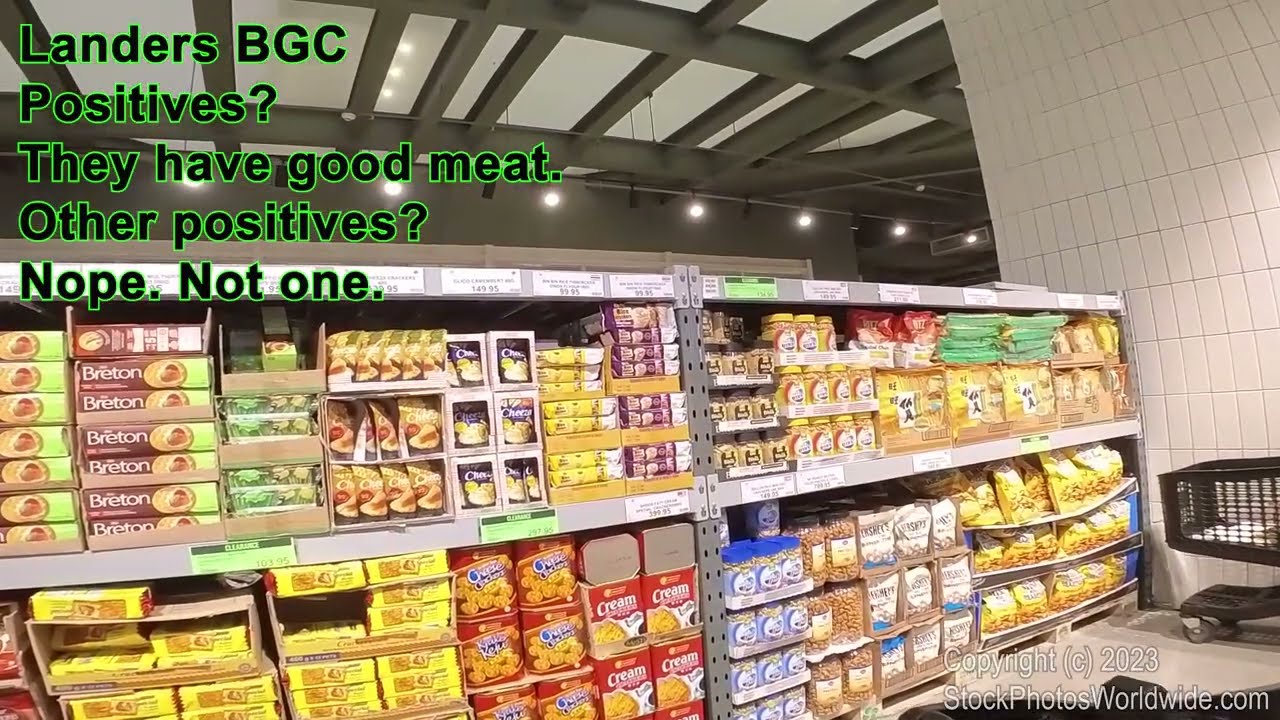 Shopping at Landers Supermarket, BGC, Taguig, Philippines, prices, selection, slow checkout (always)