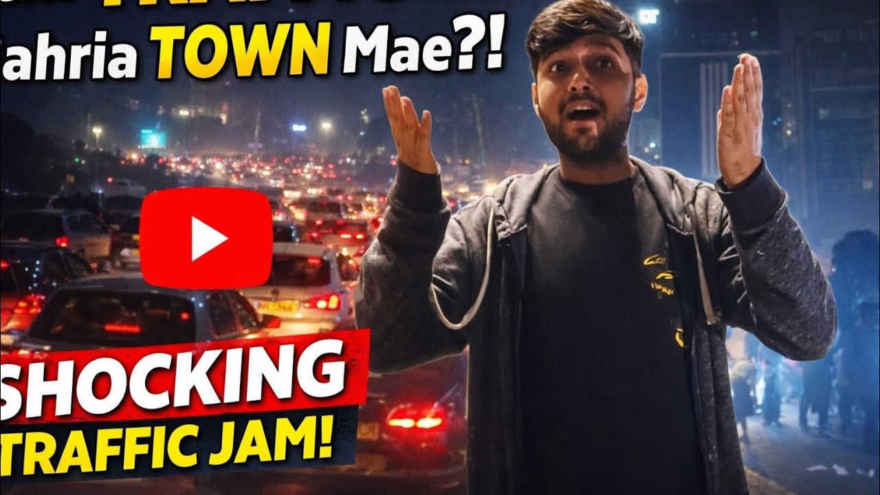 Bahria Town New Year NIGHT 😱 | Itna Traffic Kabhi Nahi Dekha! 🚗🔥