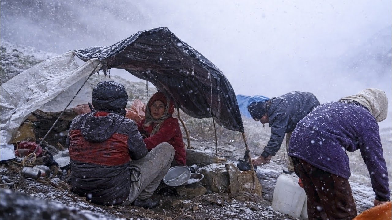 Inside Dolpa’s Coldest Region | A Family’s Real Experience Living in Nature, Caves & Tents🌧️🌧️🌧️