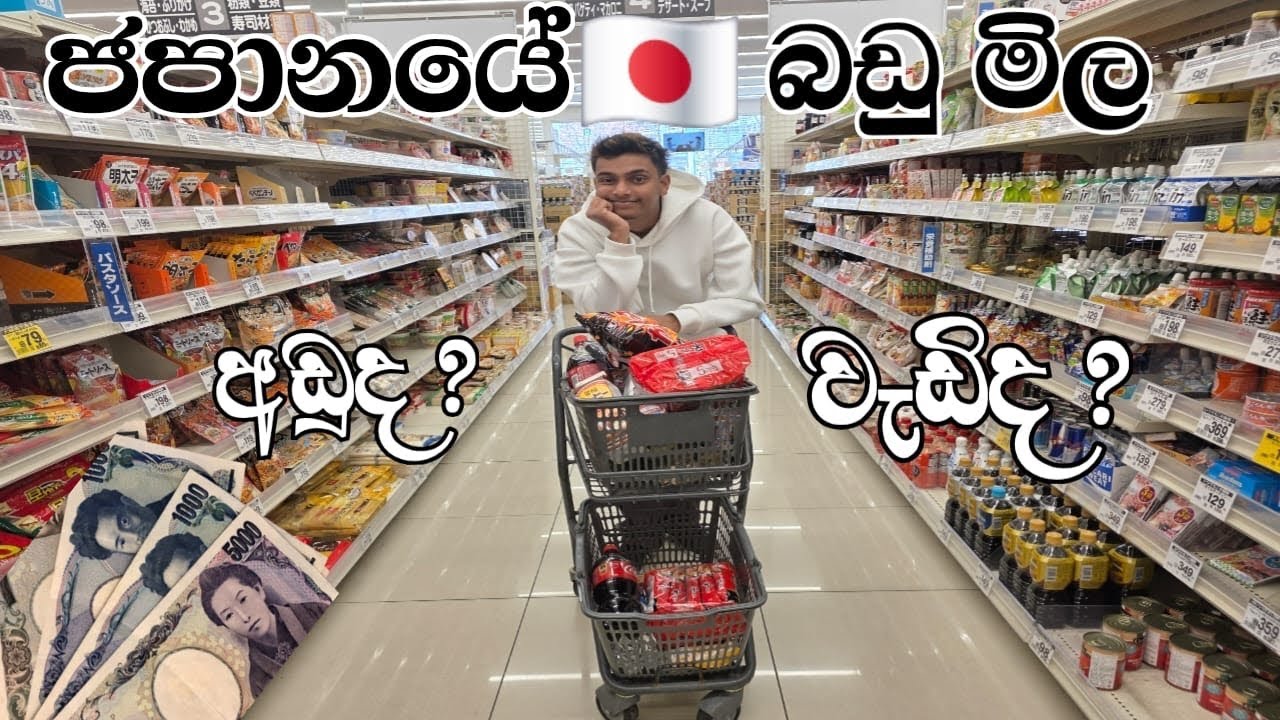 ජපානයේ බඩු මිල අඩුද ? වැඩිද ? | Is the price of goods low in Japan? too much @AvishkJapan 