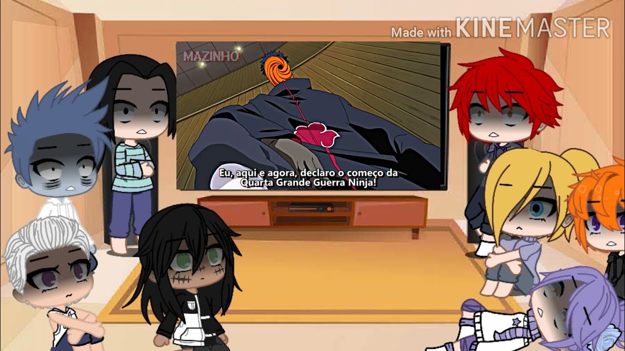 Akatsuki reagindo às mitagens do Tobi/Obito