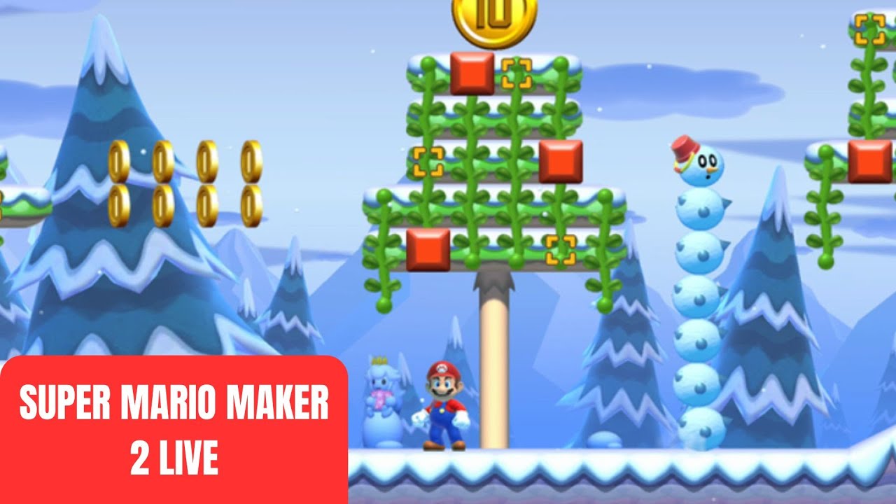 Super Mario Maker 2 LIVE!!! I MADE 2 NEW CHRISTMAS LEVELS FOR 2025!!! #mariomaker2