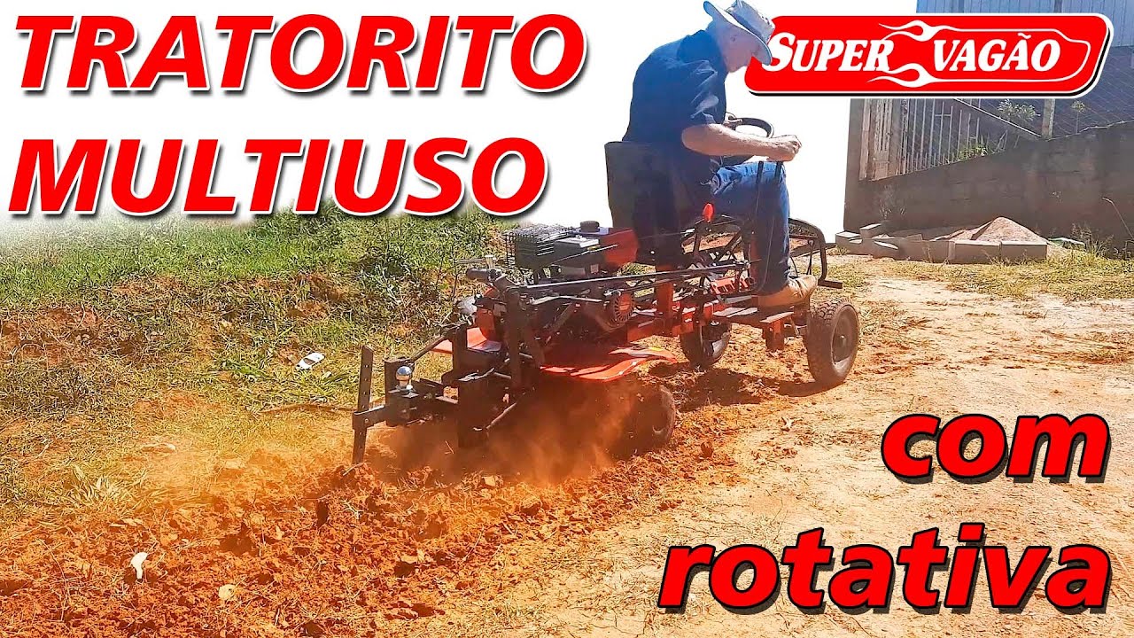 Tratorito Multiuso Com Rotativa