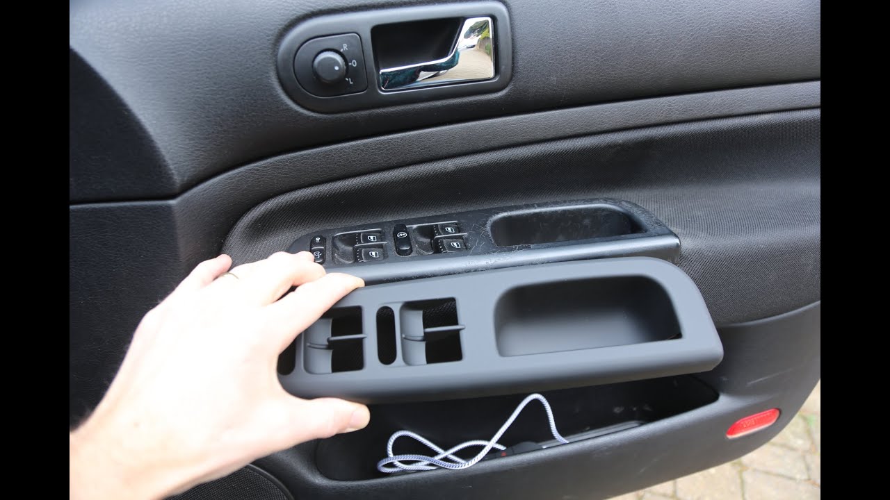 VW Golf - Refurbish Door Grab handle trim coating worn away - How to Fix Scratched with new Coating