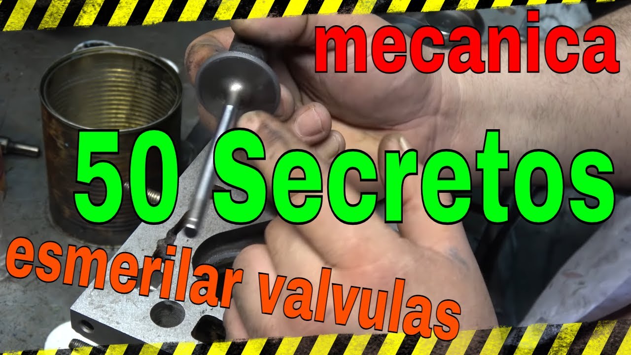 como cambiar válvulas de motor )(como esmerilar válvulas