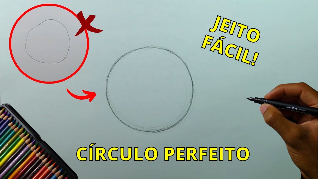3 formas de DESENHAR UM CÍRCULO sem compasso!