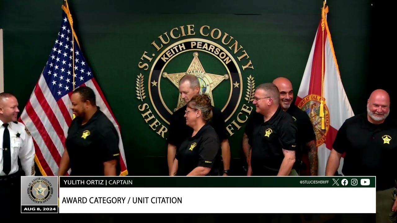 St. Lucie County Sheriff's Office Quarterly Awards Ceremony / Second Quarter 2024