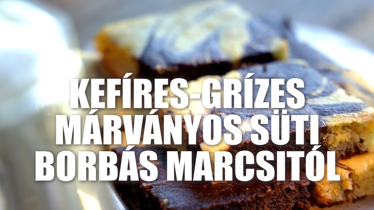 Kefíres-grízes márványos süti Borbás Marcsi konyhájából