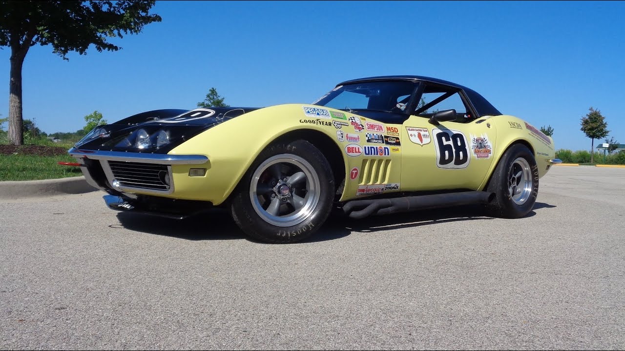 ROAD RACE ! 1968 Chevrolet Corvette 350 CI Engine in Yellow & Ride - My Car Story with Lou Costabile