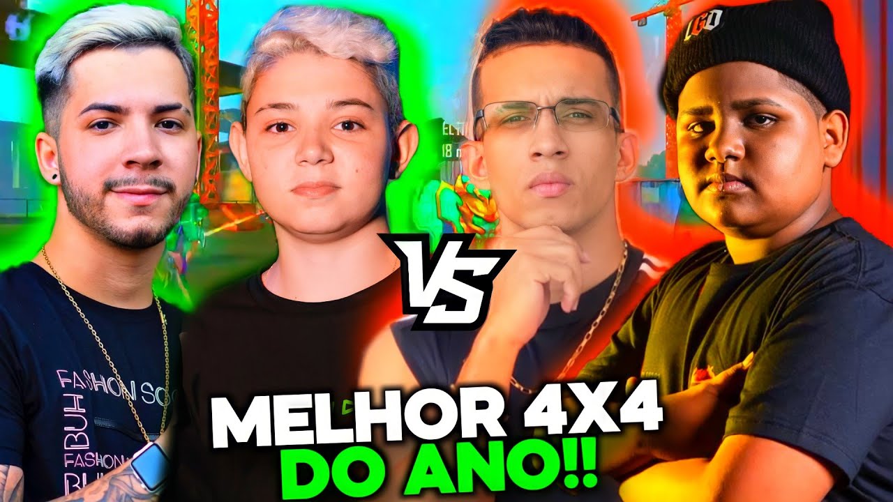 MELHOR 4X4 DO ANO! EMOCIONANTE AT&Eacute; O FINAL! LZINN, THURZIN, RAFIS E ELTIN VS. HUDSON, MITO, LEOZIN