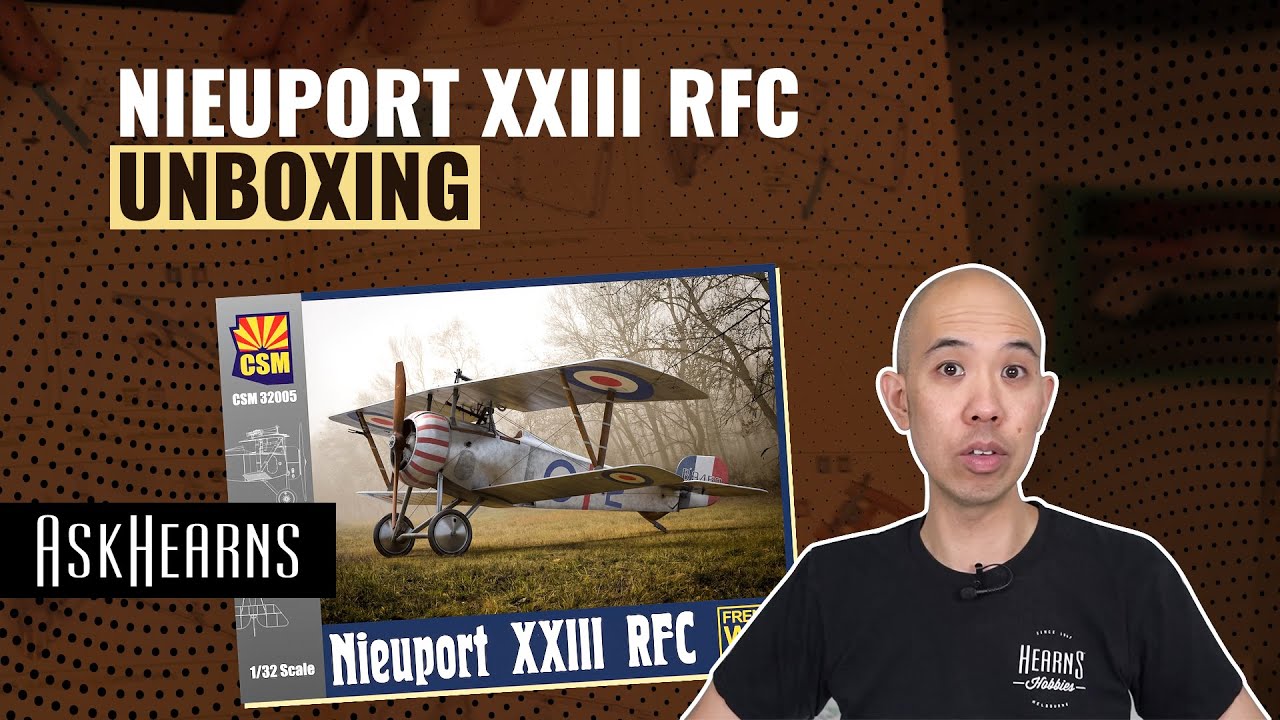 Copper State Models | Nieuport XXIII RFC Plastic Model Kit Unboxing | #askHearns