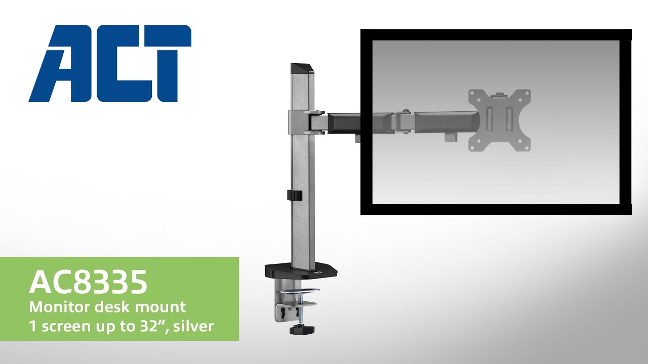 ACT AC8335 Monitor Desk Mount for 1 screen up to 32