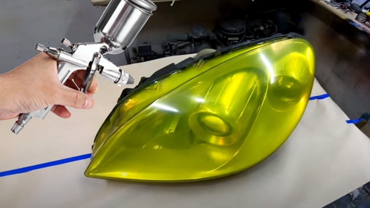 como entintar tus faros(paso a paso) #custom #candy #pintura #aerografo #hugomac  #autos #manodemono
