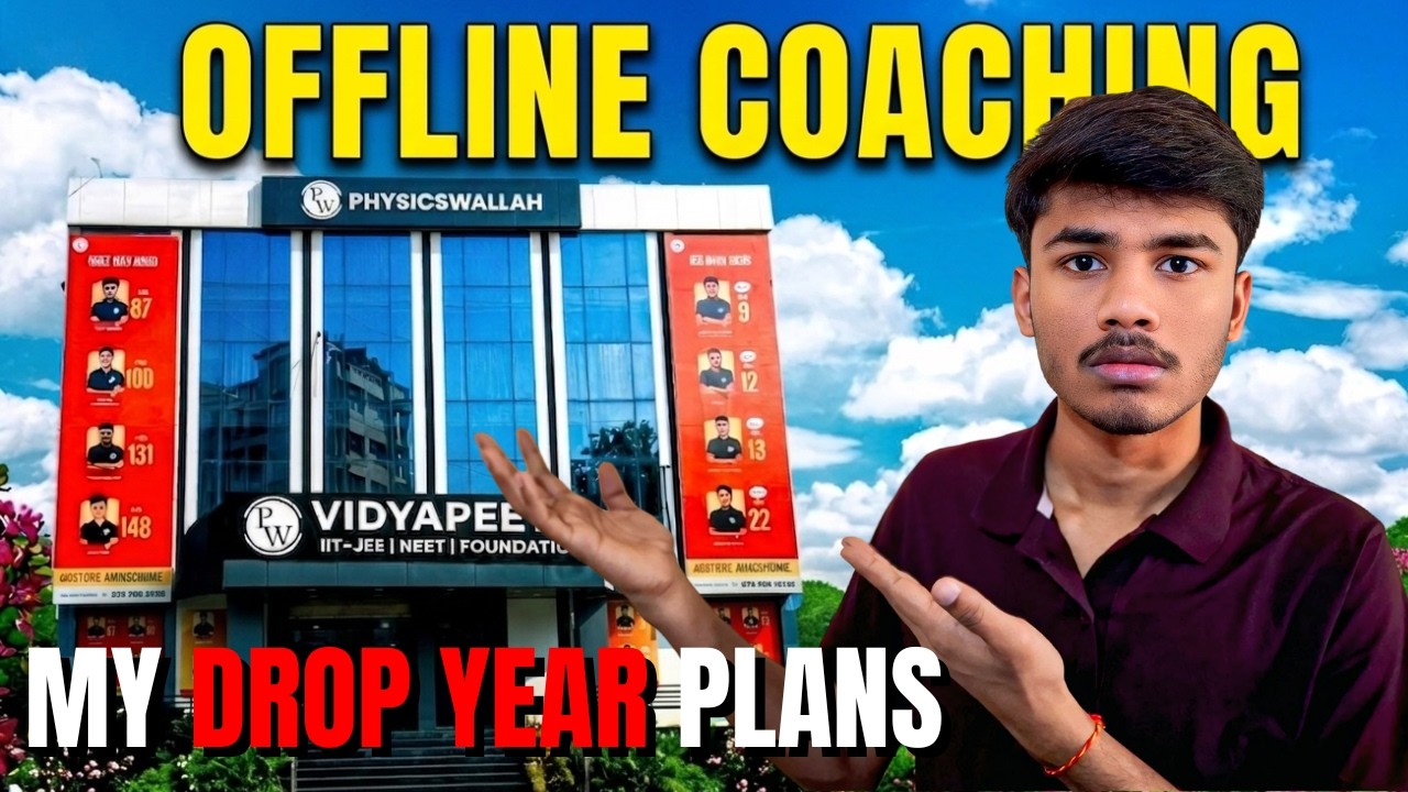 My DROP Year Plan 2026 😳 | Why I Chose Offline Coaching + Hostel Fees Breakdown