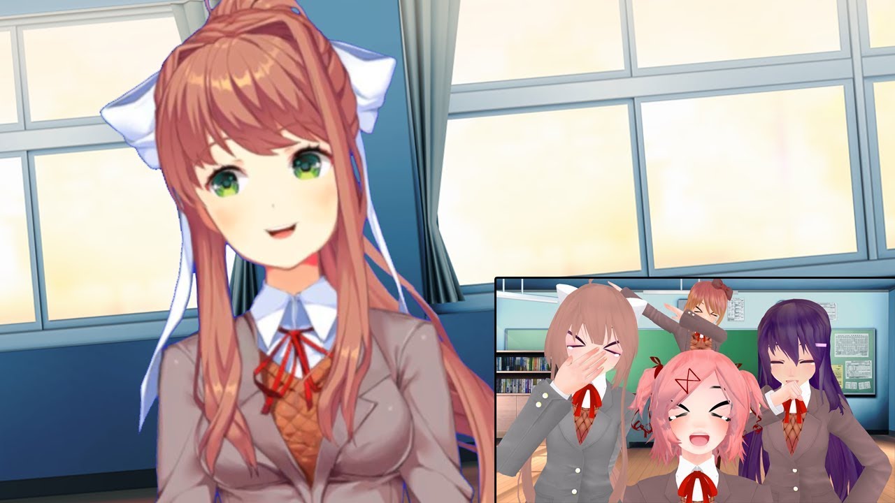 Monika Reacts To Doki Doki Literature Club Meme's