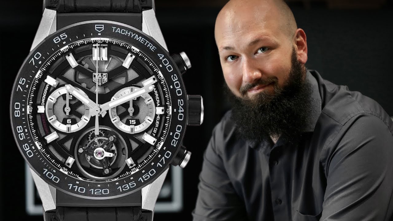 Tag Heuer Carrera Tourbillon Chronograph Titanium Mens Watch CAR5A8Y | SwissWatchExpo