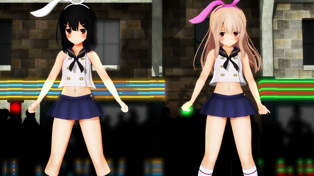 【MMD/Fate】イリヤ×美遊『V』島風服コスプレ版
