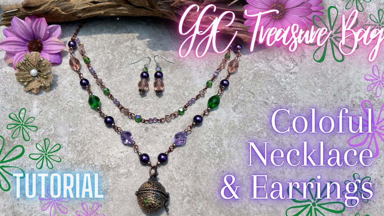 Colorful Multi Strand Necklace | Jewelry Making Tutorial | GGC Treasure Bag