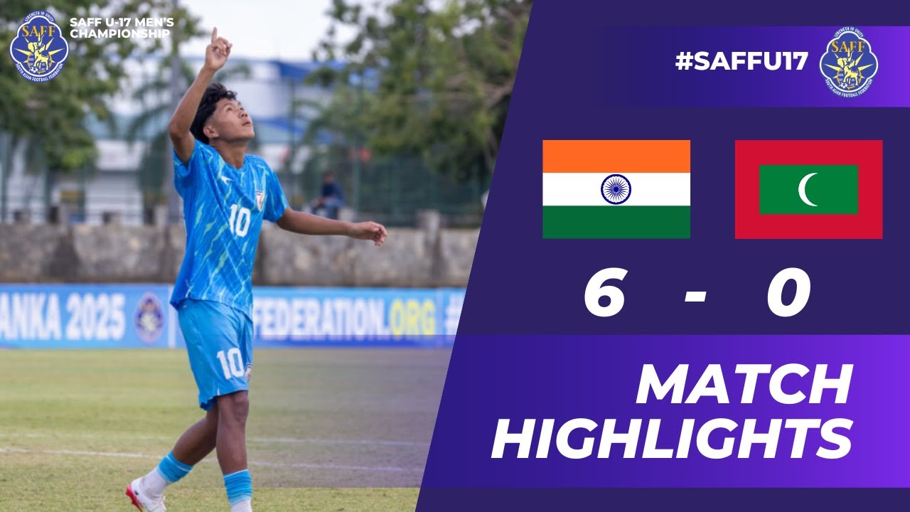 SAFF U-17 Men's  Championship 2025 | INDIA vs MALDIVES &ndash; Match Highlights