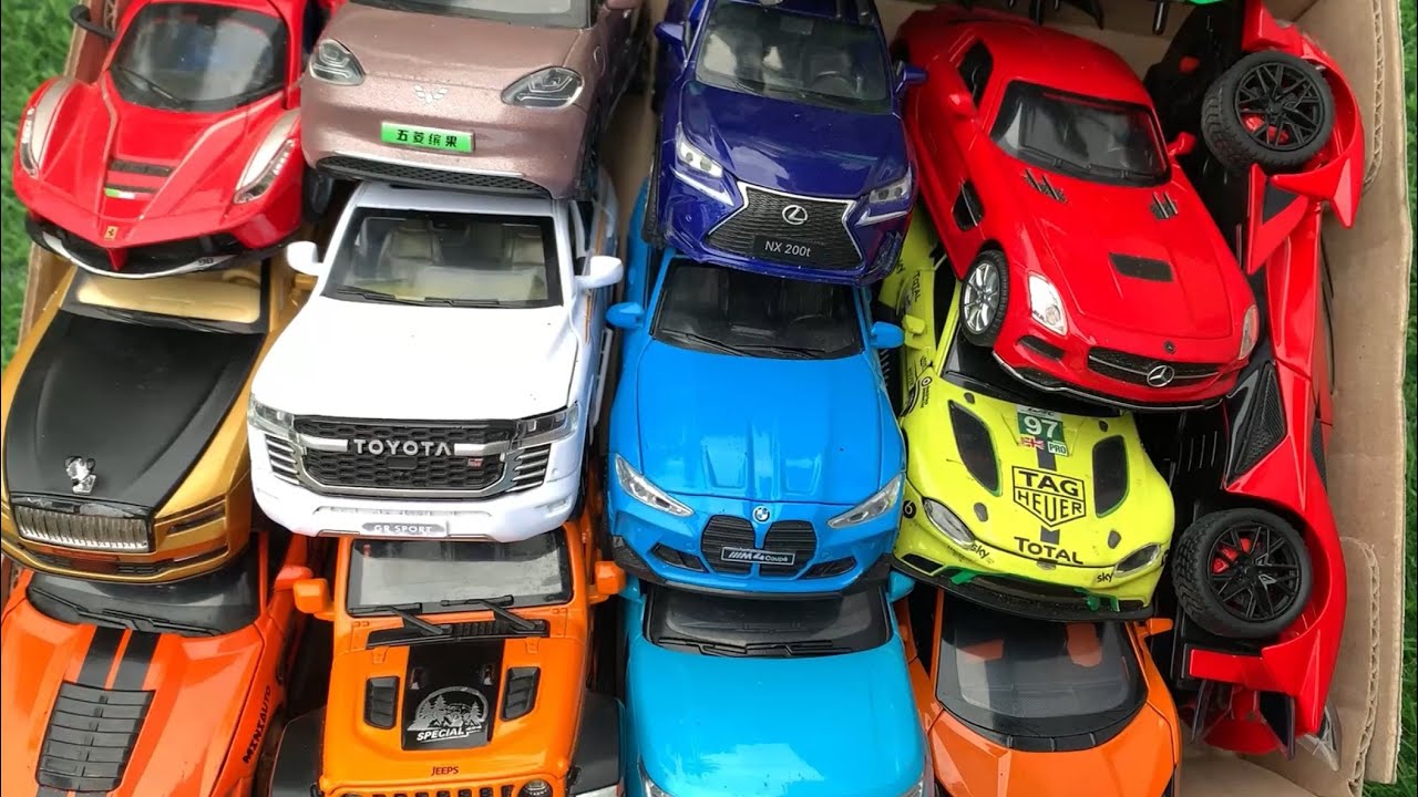 Ferrari LaFerrari, BMW M4, Mercedes SLS, Apollo Project Evo, Lamborghini Revuelto, Jeep Rubicon