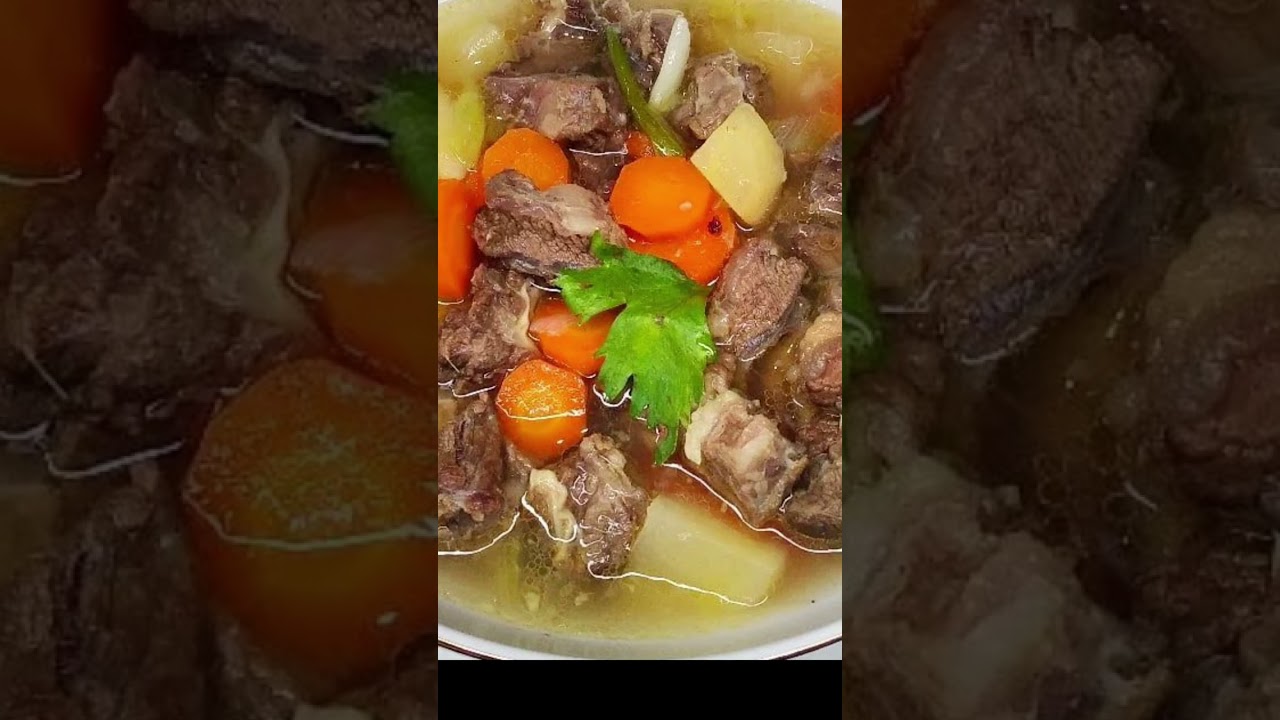 Tutor membuat sop daging sapi 