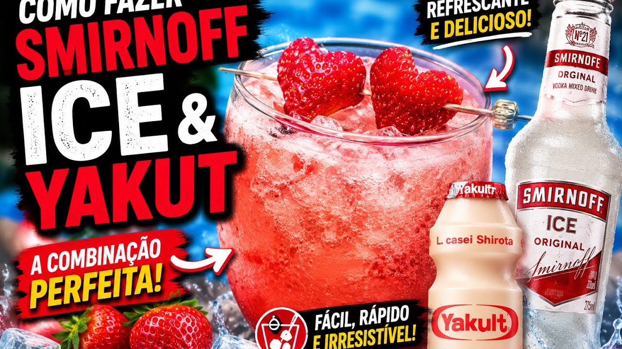 Como fazer smirnoff ice, ice com yakut combina? Smirnoff #drinks #drinkeros #jurupinga #cocktail