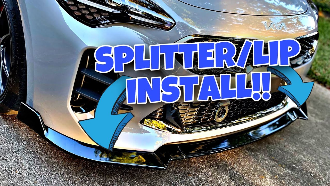 Installing an Air Splitter/Lip on the Stinger!!