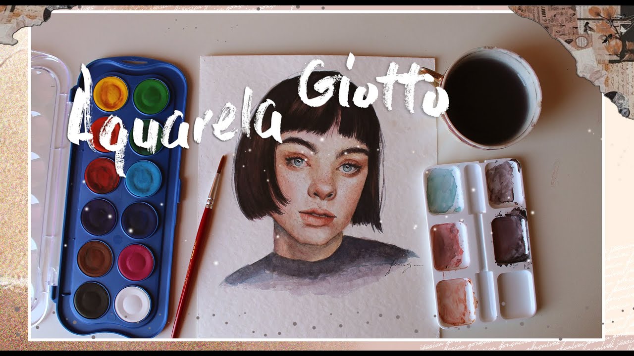 REVIEW AQUARELA da GIOTTO - Testando a Aquarela da Giotto Aquarela escolar da giotto é boa? 🎨
