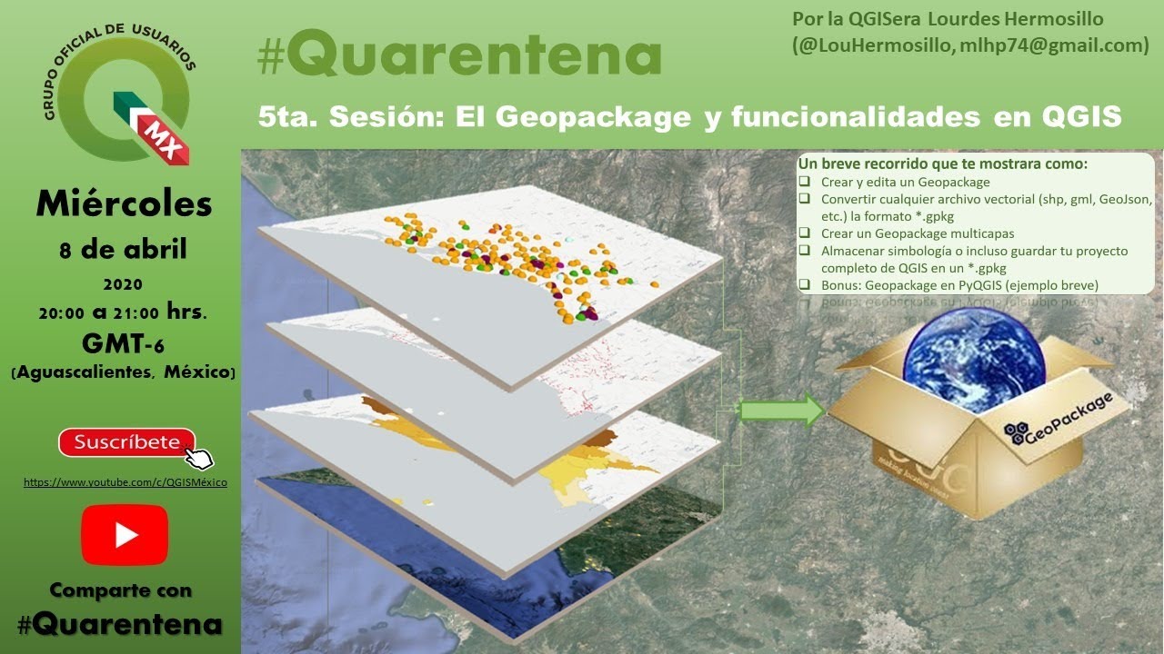 #Quarentena Sesión 5 - El GeoPackage y funcionalidades en QGIS