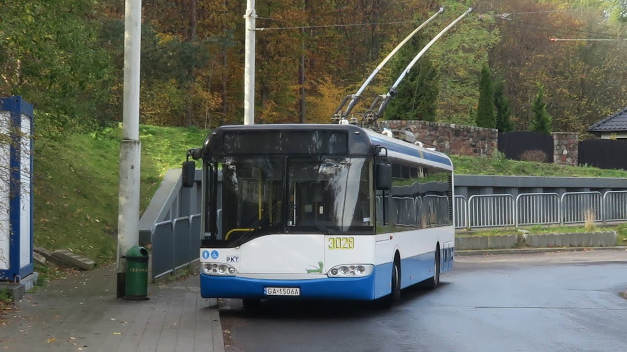 Gdynia - Przejazd Solaris Trollino 12AC I nr 3028 - Linia 28 Pustki Cisowskie - Zamenhofa